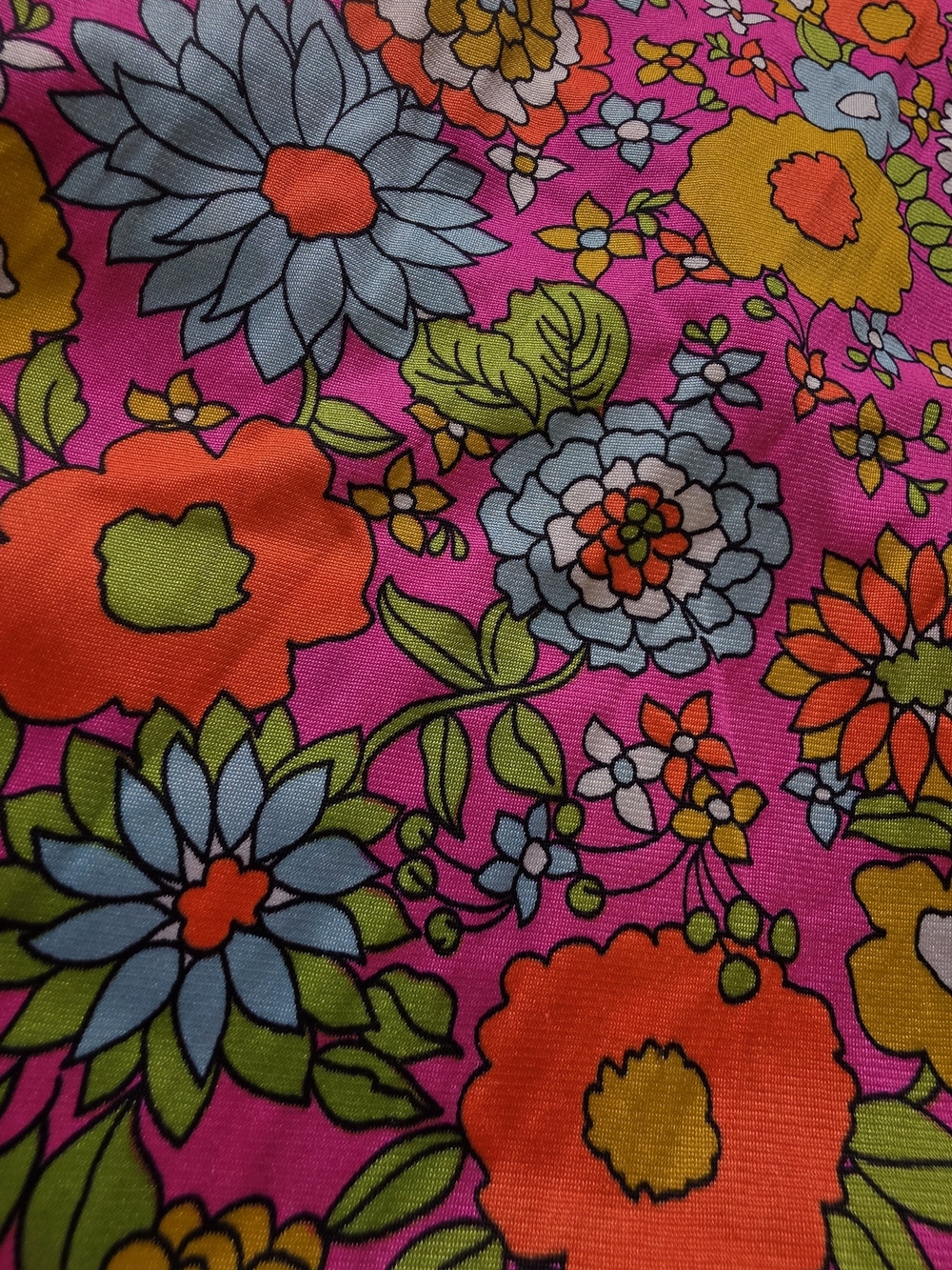 1960's Hollywood Set SIRENA OF CALIFORNIA Bright Floral Maxi Sundress - Picture 11 of 15